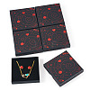5Pcs Hot Stamping Planet Cardboard Jewelry Packaging Boxes CON-TA0001-44D-1