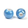 Glazed Porcelain Beads PORC-D001-8mm-12-3