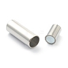 304 Stainless Steel Magnetic Clasps with Glue-in Ends STAS-O148-06B-4