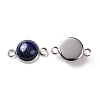 Natural Lapis Lazuli  Connector Charms LS-G-D059-01C-05-2