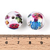Ocean Theme Printed Opaque Acrylic Beads MACR-T048-07F-3