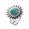 Sun 304 Stainless Steel Open Cuff Rings STAS-Z060-08P-06-1