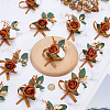 12Pcs 2 Bags PE Plastic Brooches JEWB-GO0001-24-3