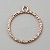 Alloy Open Back Bezel Pendants FIND-TAC0017-41C-RG-1