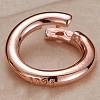 925 Sterling Silver Twister Clasps STER-WH0008-84B-RG-1