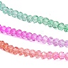 Transparent Painted Glass Beads Strands X-DGLA-A034-T2mm-A03-4