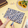 Japanese-style Cotton Sakura Pattern Fabric for Clothing & Decor DIY-WH0622-738-3