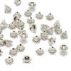 Tibetan Style Alloy Flower Bell Filigree Bead Caps TIBEB-O005-02-4