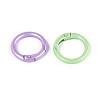Spray Painted Alloy Spring Gate Rings PALLOY-T092-74-2