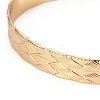 Long-Lasting Plated Brass Cuff Bangles BJEW-E370-05G-3