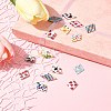 16Pcs 8 Colors Natural Freshwater Shell Pendants BSHE-FS0001-07-10