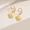 Elegant Brass Geometric Hoop Earrings HZ0185-1-1