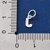 925 Sterling Silver Letter Charms STER-C012-01S-J-3