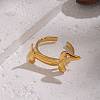 304 Stainless Steel Cuff Open Rings for Women RJEW-Z134-01G-01-1