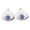 Evil Eye Druzy Resin Pendants RESI-D050-10LG-1