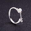 Anti-Tarnish Stylish Rhodium Plated 925 Sterling Silver Finger Ring JR174A-2