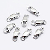 Rhodium Plated 925 Sterling Silver Lobster Claw Clasps STER-K167-075E-P-2