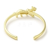 Brass Tiger Open Cuff Bangle for Women BJEW-K246-12G-3