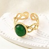 304 Stainless Steel Cuff Rings for Women RJEW-U062-02A-02G-2