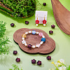 10Pcs Transparent Handmade Bumpy Lampwork Beads LAMP-TADJ0001-48A-6