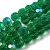 Electroplate Transparent Glass Beads Strands EGLA-A035-T8mm-L18-1