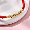 Polyester Cord Braided Bead Bracelets for Women BJEW-L698-01G-08-3