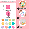  72Pcs 12 Colors Luminous Round Food Grade Silicone Beads SIL-TA0001-37-14