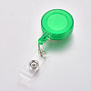 Transparent Plastic Retractable Badge Reel AJEW-WH0102-11-2