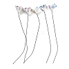 Hand-Painted Ceramic Flower Stems with Iron Stem PR-CBAD4A8-03-3