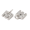 Brass Micro Pave Grade AAA Cubic Zirconia Charms LS-ZIRC-P067-11P-M-NR-3