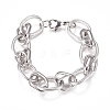304 Stainless Steel Chain Bracelets BJEW-L661-07P-1