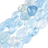 Natural Aquamarine Beads Strands X-G-R445-8x10-36-4