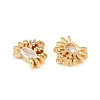Ocean Theme Brass Micro Pave Cubic Zirconia Charms KK-F902-08K-G-2