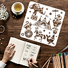 Large Plastic Reusable Drawing Painting Stencils Templates DIY-WH0172-557-3
