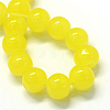 Baking Paint Imitation Jade Glass Round Bead Strands LS-DGLA-Q021-10mm-24-2