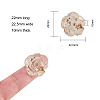 Translucent Resin Cabochons RESI-CJ0004-05B-2