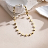 304 Stainless Steel Heart Link Chain Anklets for Women FS-WG55343-01-3