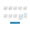 Transparent Acrylic Enamel Beads TACR-TA0001-14-8