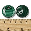 Natural Malachite Pendants G-Q185-01B-01-3