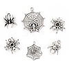 Tibetan Style Alloy Pendants for Halloween TIBEP-X0106-AS-1