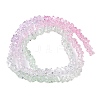 Transparent Baking Paint Glass Bead Strands GLAA-YW0003-17D-1