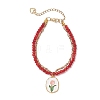 Natural Malaysia Jade Multi-strand Bracelets BJEW-JB12439-03-2