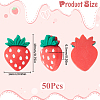 50Pcs Opaque Resin Decoden Cabochons RESI-SC0005-70-2