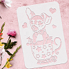 Plastic Drawing Painting Stencils Templates DIY-WH0396-256-3