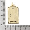 Brass Micro Pave Cubic Zirconia Pendants with Enamel KK-H458-03G-17-3