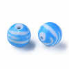 Opaque Striped Acrylic Beads MACR-S373-27B-09-1