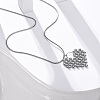 Anti-Tarnish 304 Stainless Steel Heat Pendant Round Snake Chain Necklaces for Women STAS-Z114-19P-2