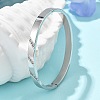 304 Stainless Steel Rhinestone Bangles for Women BJEW-Z092-16P-2