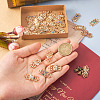 40Pcs 10 Styles Alloy Rhinestone Connector Charms FIND-TA0002-01-14