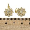 Brass Micro Pave Cubic Zirconia Pendants KK-I358-063G-K-3